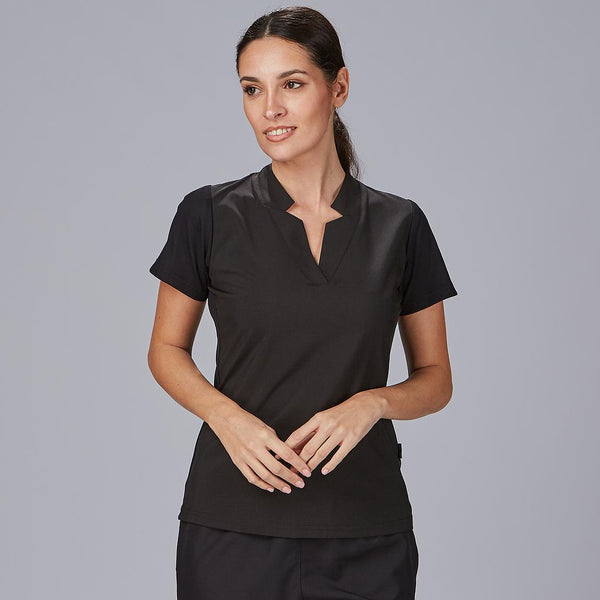 Túnica Senhora com Mangas em Canelado Rosell-Preto-001-XS-RAG-Tailors-Fardas-e-Uniformes-Vestuario-Pro