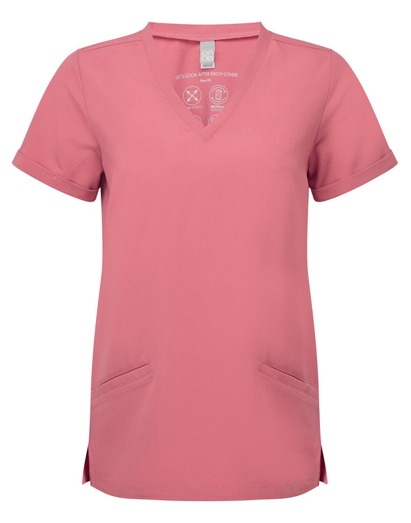 Tunica Strech Senhora decote em V-Calme Rose-XS-RAG-Tailors-Fardas-e-Uniformes-Vestuario-Pro