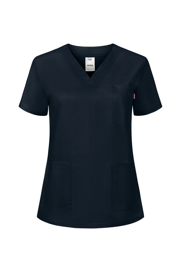 Túnica Stretch de Manga Curta para Mulher-Azul Navy - 61-XS-RAG-Tailors-Fardas-e-Uniformes-Vestuario-Pro