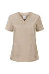 Túnica Stretch de Manga Curta para Mulher-Bege Claro - 47-XS-RAG-Tailors-Fardas-e-Uniformes-Vestuario-Pro
