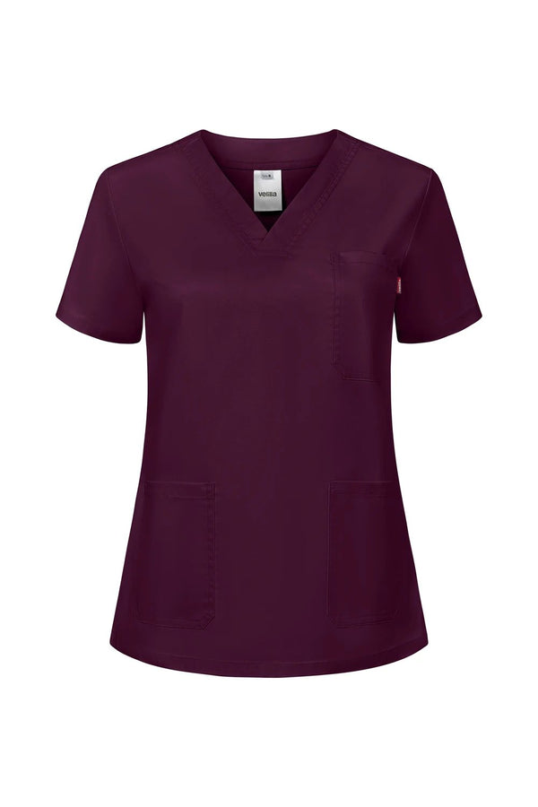 Túnica Stretch de Manga Curta para Mulher-Berinjela - 68-XS-RAG-Tailors-Fardas-e-Uniformes-Vestuario-Pro