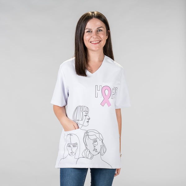 Túnica Unissexo AECC HOPE-Branca-XS-RAG-Tailors-Fardas-e-Uniformes-Vestuario-Pro