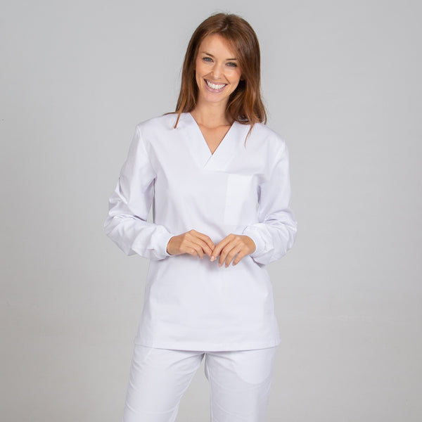 Túnica Unissexo Bali-Branco-XS-RAG-Tailors-Fardas-e-Uniformes-Vestuario-Pro