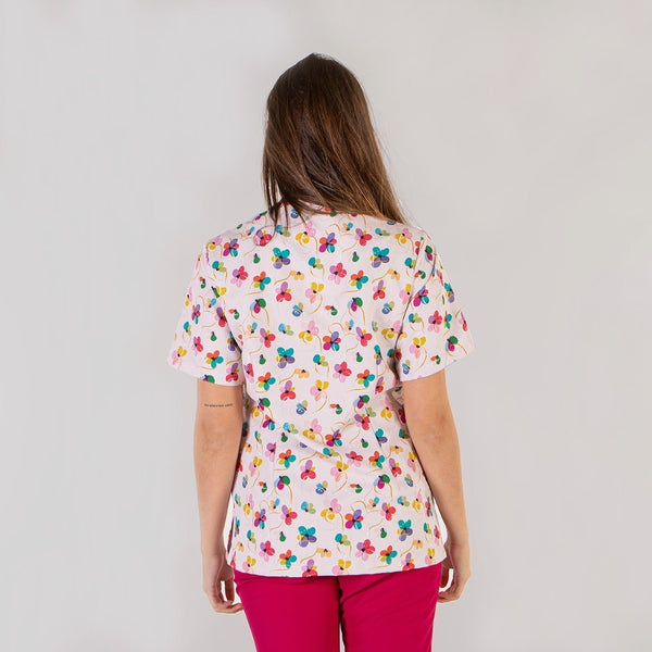 Túnica Unissexo Flor Arco Iris-RAG-Tailors-Fardas-e-Uniformes-Vestuario-Pro