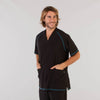 Túnica Unissexo Microfibra 360 Silvadur Antibacterina Gary-Preto - 001-XS-RAG-Tailors-Fardas-e-Uniformes-Vestuario-Pro