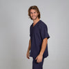 Túnica Unissexo Nereva - Microfibra Antibacteriana-Azul Marinho - 104-XXS-RAG-Tailors-Fardas-e-Uniformes-Vestuario-Pro