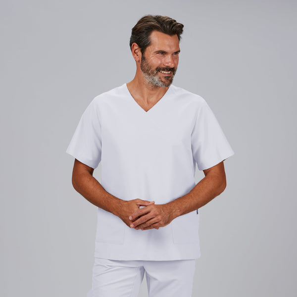 Túnica Unissexo Nereva - Microfibra Antibacteriana-Branco - 101-XXS-RAG-Tailors-Fardas-e-Uniformes-Vestuario-Pro
