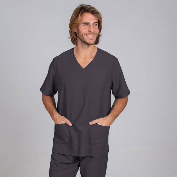 Túnica Unissexo Nereva - Microfibra Antibacteriana-Cinza Marengo - 139-XXS-RAG-Tailors-Fardas-e-Uniformes-Vestuario-Pro