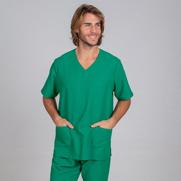 Túnica Unissexo Nereva - Microfibra Antibacteriana-Verde - 108-XXS-RAG-Tailors-Fardas-e-Uniformes-Vestuario-Pro