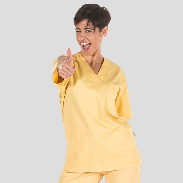 Túnica Unissexo Sarja Colors-Baunilha-XS-RAG-Tailors-Fardas-e-Uniformes-Vestuario-Pro