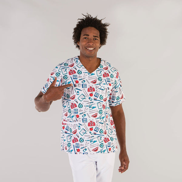 Túnica Unissexo Sorriso-Branco-XXS-RAG-Tailors-Fardas-e-Uniformes-Vestuario-Pro