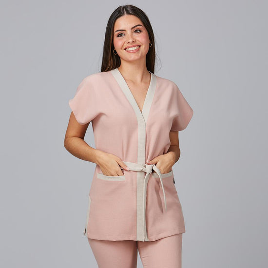 Túnica Vila Verde X.Linen-Rosa Nude 157-XS-RAG-Tailors-Fardas-e-Uniformes-Vestuario-Pro