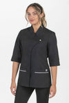 Túnica bata Saúde manga 3/4-Preto-XS / (SP)-RAG-Tailors-Fardas-e-Uniformes-Vestuario-Pro