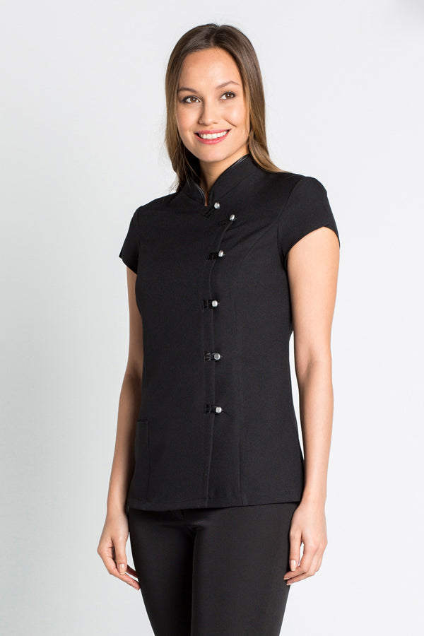 Túnica com Abotoamento Duplo-Preto - 571-XS / (SP)-RAG-Tailors-Fardas-e-Uniformes-Vestuario-Pro