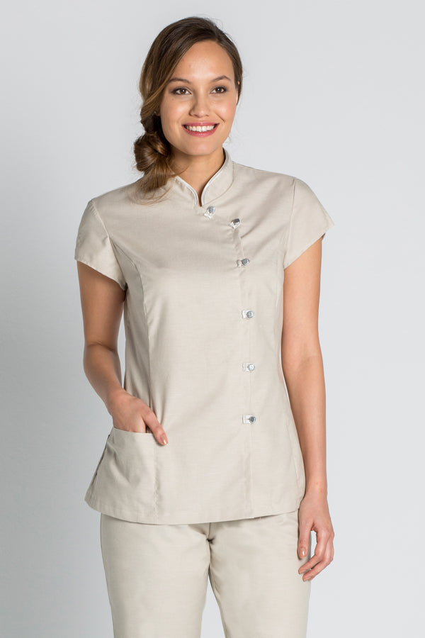 Túnica com Abotoamento Duplo-Beje-XS / (SP)-RAG-Tailors-Fardas-e-Uniformes-Vestuario-Pro