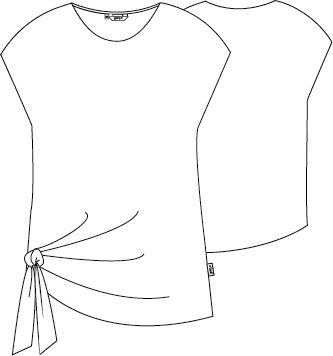 Túnica com Drapeado Aroa-RAG-Tailors-Fardas-e-Uniformes-Vestuario-Pro