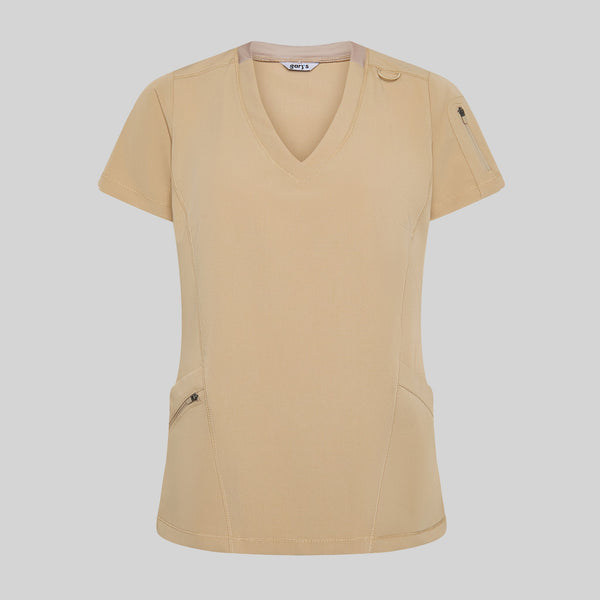 Túnica de Senhora Gola Canelada Manga Curta Nancy-RAG-Tailors-Fardas-e-Uniformes-Vestuario-Pro