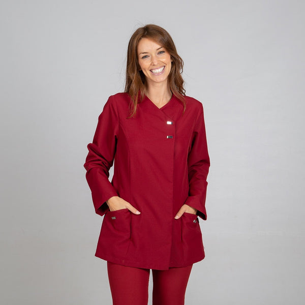 Túnica de Senhora M/Comprida BEGONIA-Bordeaux - 112-XS-RAG-Tailors-Fardas-e-Uniformes-Vestuario-Pro