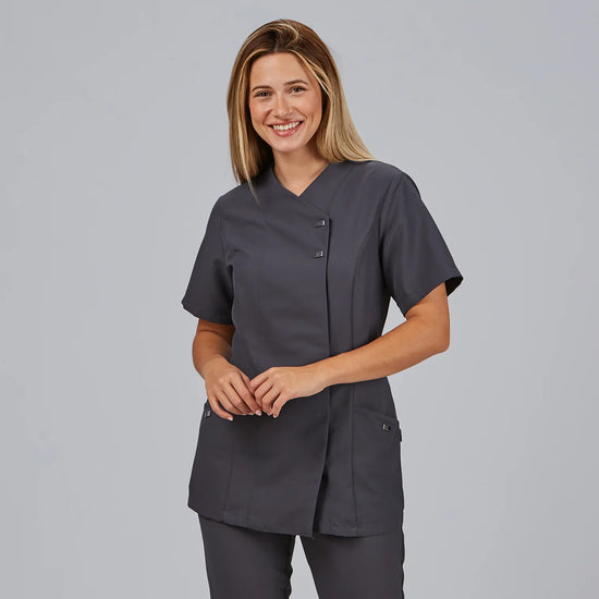 Túnica de Senhora M/Curta BEGONIA-Cinza Marengo - 139-XS-RAG-Tailors-Fardas-e-Uniformes-Vestuario-Pro