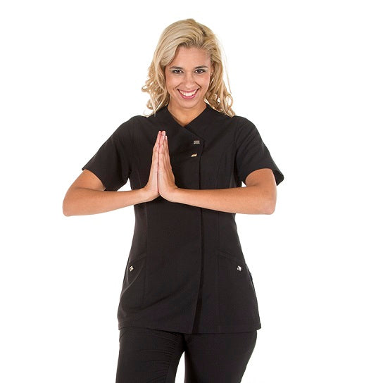 Túnica de Senhora M/Curta BEGONIA-Preto-XS-RAG-Tailors-Fardas-e-Uniformes-Vestuario-Pro