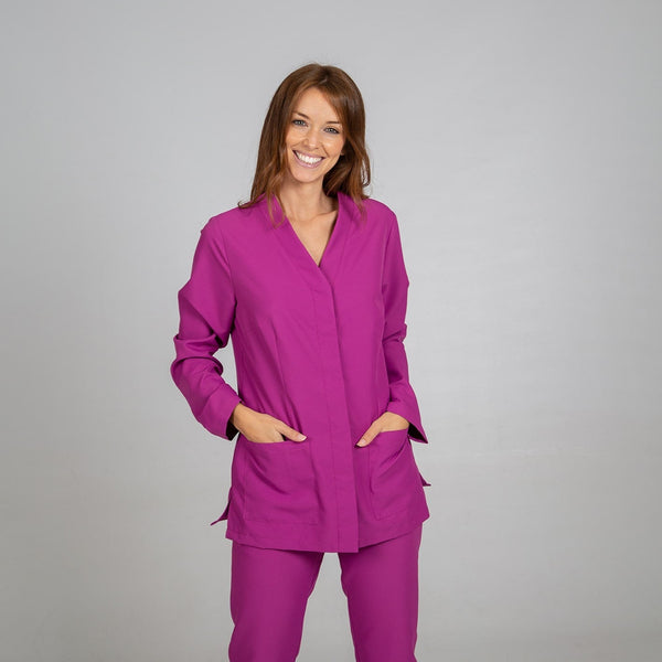 Túnica de Senhora Microfibra AITANA Manga Comprida-Malva-XS-RAG-Tailors-Fardas-e-Uniformes-Vestuario-Pro