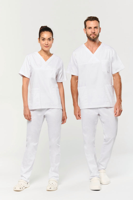 Túnica de manga curta em algodão unissexo-RAG-Tailors-Fardas-e-Uniformes-Vestuario-Pro