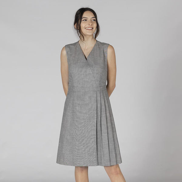 Vestido Clássico Soraia-Cinza-XS-RAG-Tailors-Fardas-e-Uniformes-Vestuario-Pro