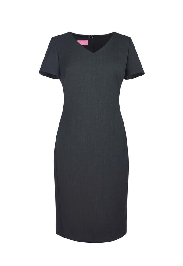 Vestido Corinthia com decote em V-Charcoal-34 (UK 06)-RAG-Tailors-Fardas-e-Uniformes-Vestuario-Pro