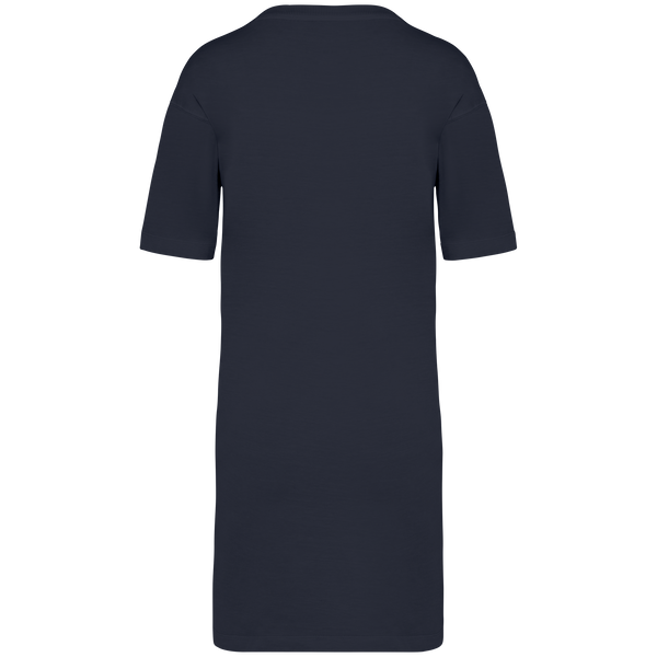 Vestido T-shirt Eco-responsável com Aspeto Lavado Senhora-RAG-Tailors-Fardas-e-Uniformes-Vestuario-Pro