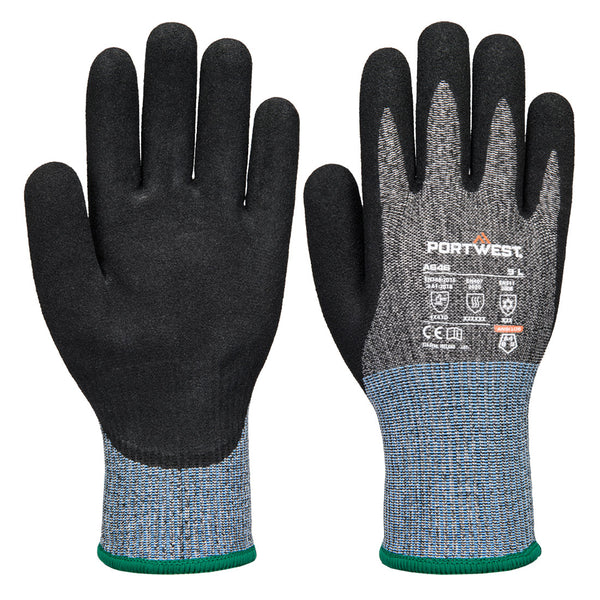 Vis-Tex Cut D13 Luva anti-corte de nitrilo de inverno-Preto-L-RAG-Tailors-Fardas-e-Uniformes-Vestuario-Pro
