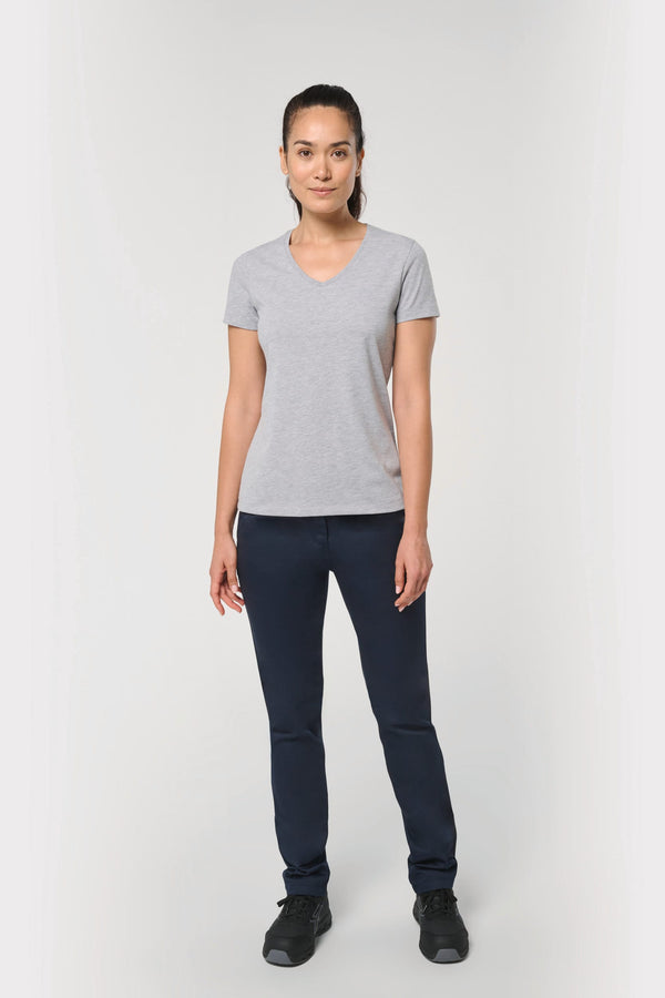 T-shirt Decote em V Antibacteriana de Senhora