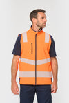 Casaco Softshell de Alta Visibilidade Reciclado com Mangas Amovíveis