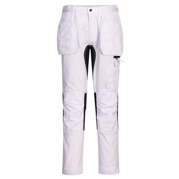 WX2 Calças de coldre elástico-Branco-UK28" DE44 FR36 EU42-RAG-Tailors-Fardas-e-Uniformes-Vestuario-Pro