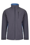 Casaco Soft Shell Total Match Indústria-Cinza/azul Celeste - 08/05-XS-RAG-Tailors-Fardas-e-Uniformes-Vestuario-Pro