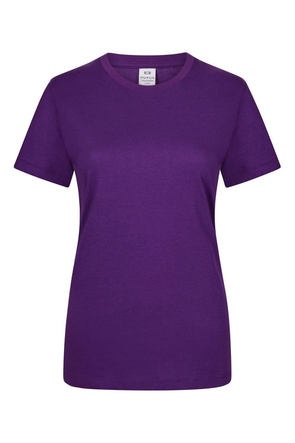 T-shirt de Mulher de Manga Curta Palm 190-Purple - 511-XS-RAG-Tailors-Fardas-e-Uniformes-Vestuario-Pro