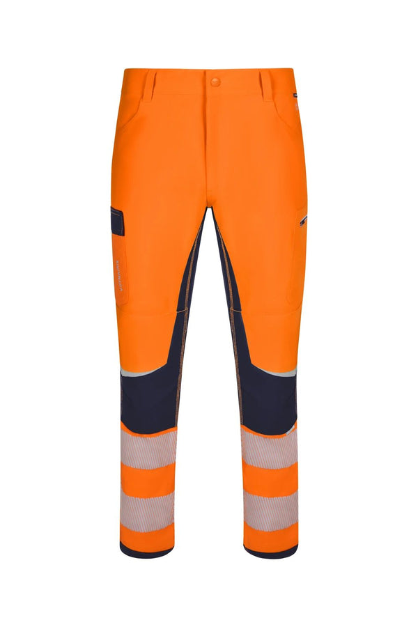 Calças Técnicas 4-xtreme V.Dynamix Hi Vis-Azul Navy/laranja Fluorescente - 61/19-S-RAG-Tailors-Fardas-e-Uniformes-Vestuario-Pro