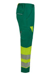 Calças Stretch recicladas bicolor com faixas segmentadas para mulher-RAG-Tailors-Fardas-e-Uniformes-Vestuario-Pro