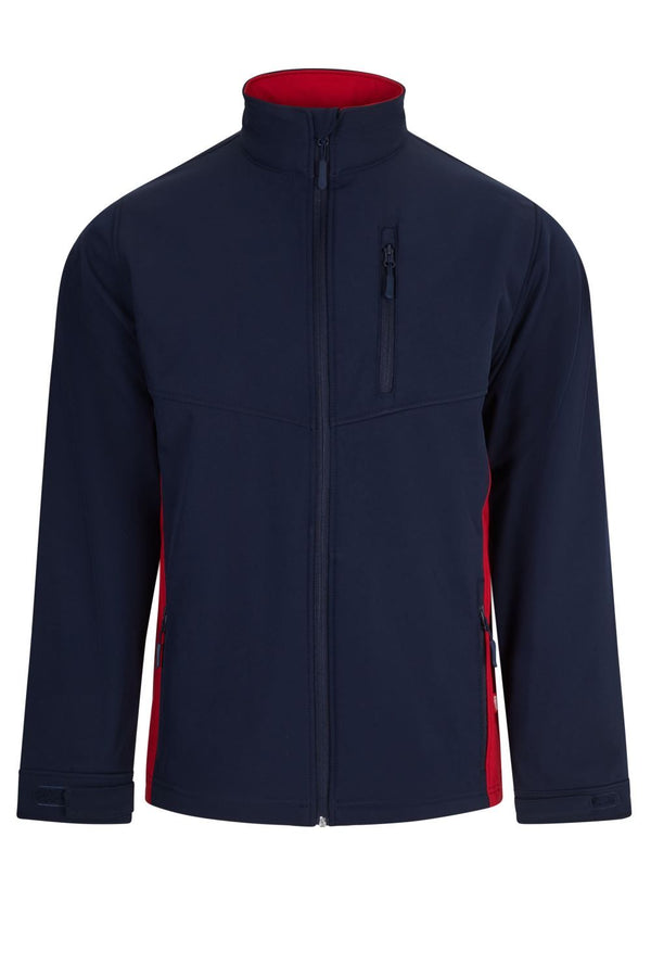 Casaco Soft Shell Total Match Indústria-Azul Navy/vermelho - 61/12-XS-RAG-Tailors-Fardas-e-Uniformes-Vestuario-Pro