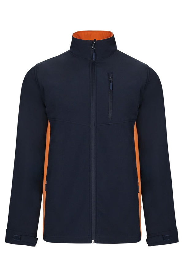 Casaco Soft Shell Total Match Indústria-Azul Navy/laranja - 61/16-XS-RAG-Tailors-Fardas-e-Uniformes-Vestuario-Pro
