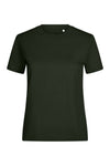 T-shirt de Manga Curta Feminina em Algodão Orgânico Coast Woman 165-Hunter Green - 618-S-RAG-Tailors-Fardas-e-Uniformes-Vestuario-Pro