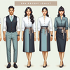 Uniformes para Recepcionistas de Spa