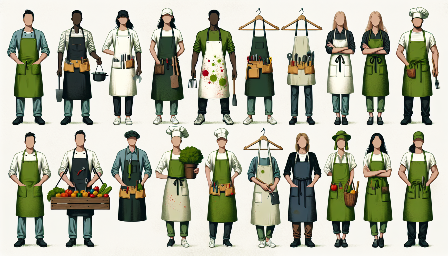 Aprons for All Professionals, From the Kitchen to the Gardener 