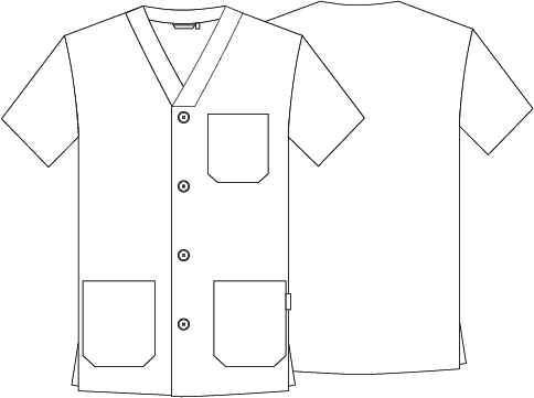 Unisex Pico Button Tunic