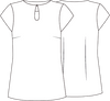 Petra Short-Sleeve Tear-Drop Neck Tunic