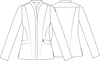 ANA Women's Tunic with Hidden Buttons M/L