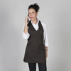 AVENTAL BISTRO COM DECOTE V-Castanho 124-Único-RAG-Tailors-Fardas-e-Uniformes-Vestuario-Pro