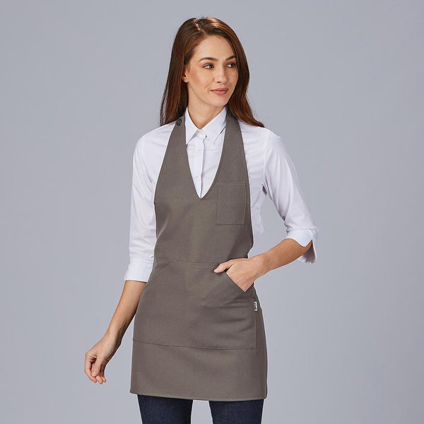Avental Bistró-Cinza - 598-Único-RAG-Tailors-Fardas-e-Uniformes-Vestuario-Pro