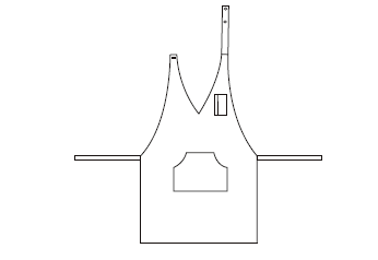 Avental Bistró-RAG-Tailors-Fardas-e-Uniformes-Vestuario-Pro