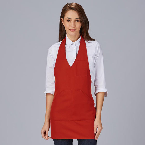 Avental Bistró-Vermelho - 616-Único-RAG-Tailors-Fardas-e-Uniformes-Vestuario-Pro