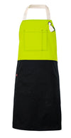 AVENTAL COM PEITO BICOLOR-Amarelo Fluor-U-RAG-Tailors-Fardas-e-Uniformes-Vestuario-Pro